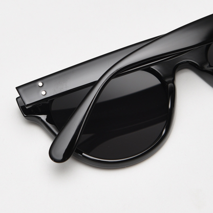 Wayfarer Round Full-Rim Polarized Sunglasses