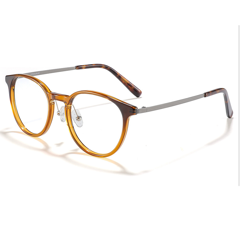 Attitude Round Full-Rim Eyeglasses