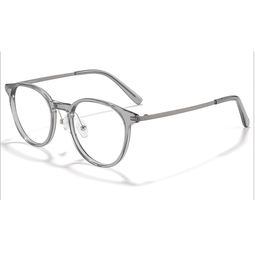 Attitude Round Full-Rim Eyeglasses