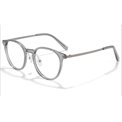 Attitude Round Full-Rim Eyeglasses