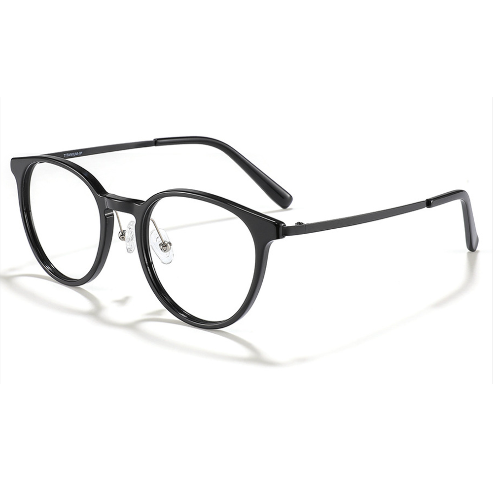 Attitude Round Full-Rim Eyeglasses