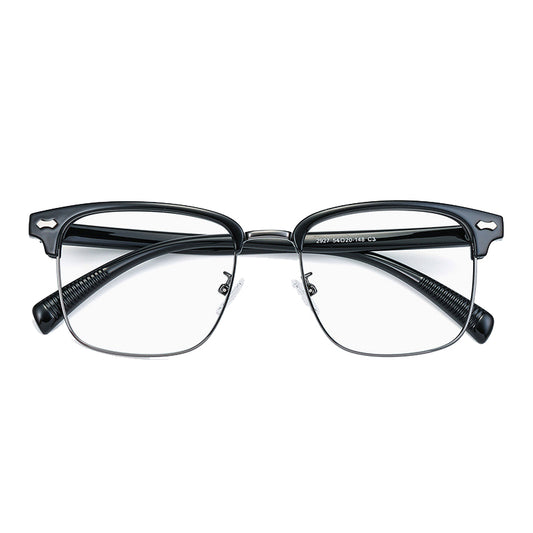 Persian Browline Semi-Rimless Eyeglasses