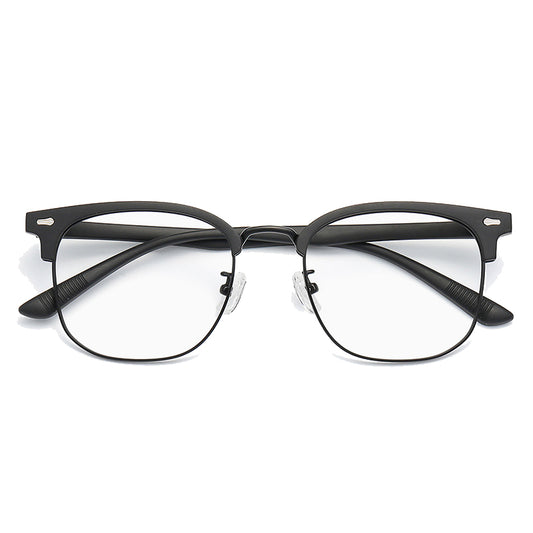 Intense Browline Semi-Rimless Eyeglasses