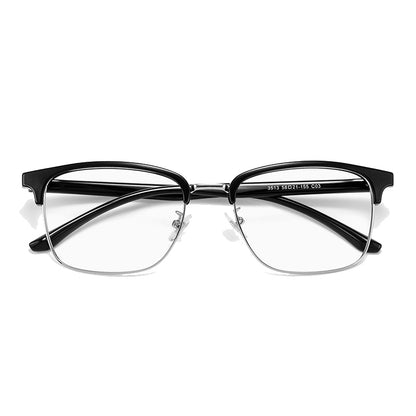Nichibotse Browline Semi-Rimless Eyeglasses