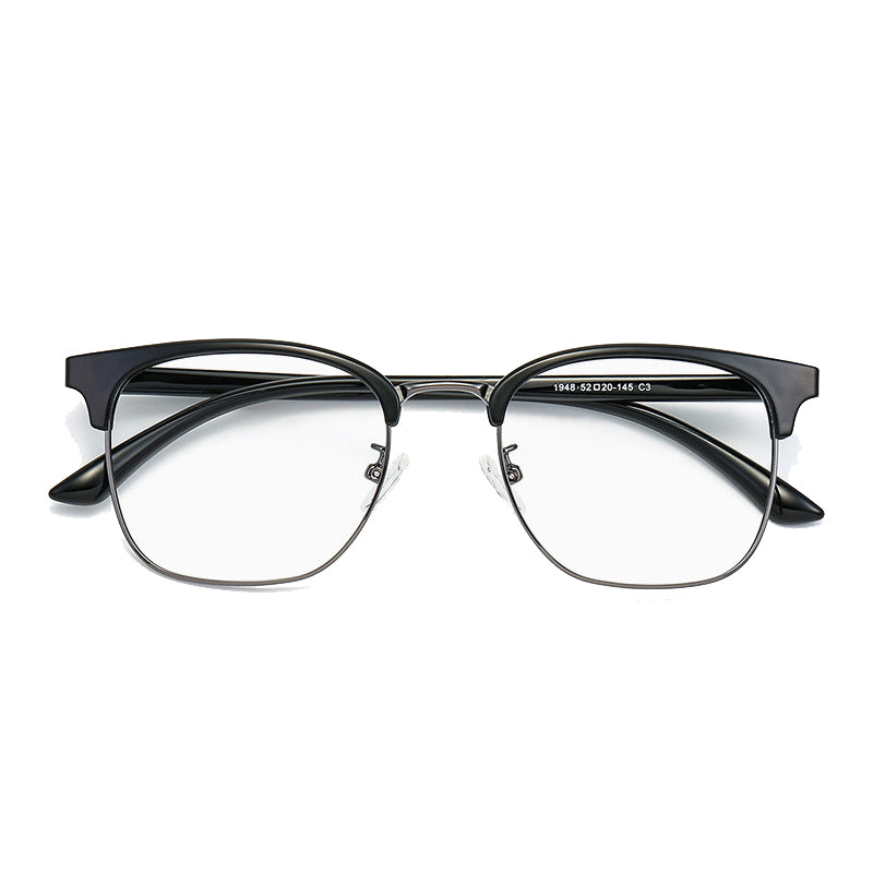 Cloudesley Browline Semi-Rimless Eyeglasses