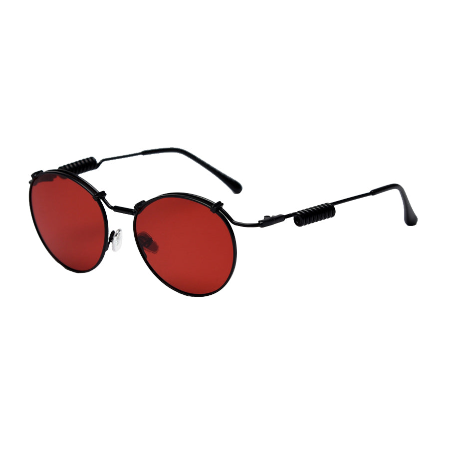 Amande Round Full-Rim Sunglasses