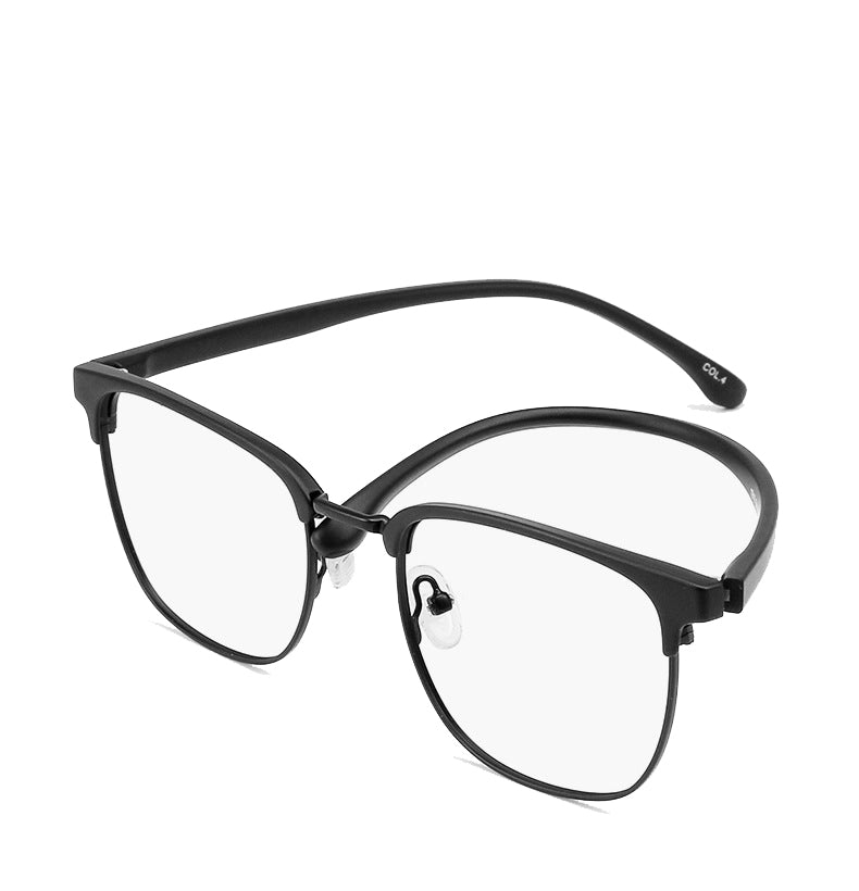 Coexist Browline Semi-Rimless Eyeglasses