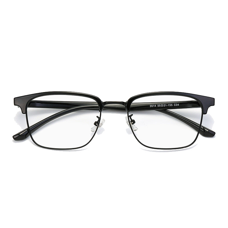 Ridge Browline Semi-Rimless Eyeglasses