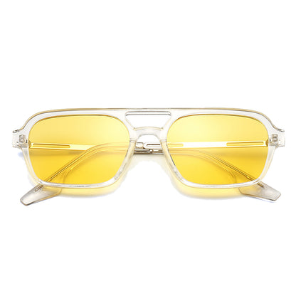 Decade Aviator Full-Rim Sunglasses