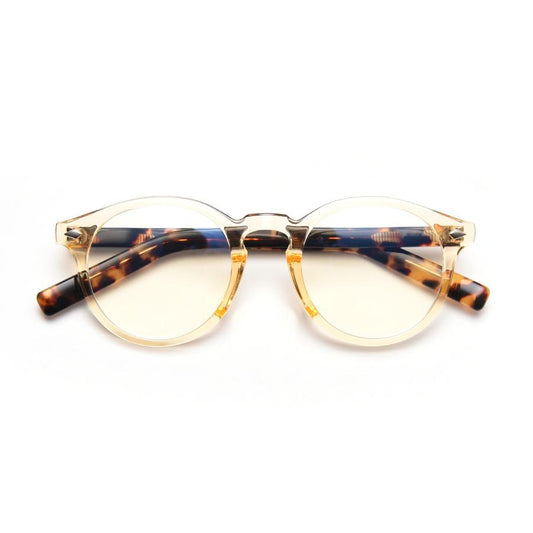 Japanese retro literary Round Full-Rim Eyeglasses