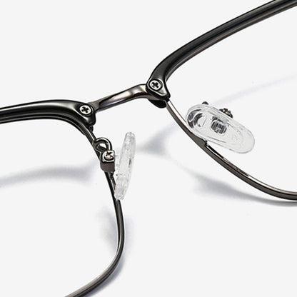 Ebb Browline Semi-Rimless Eyeglasses