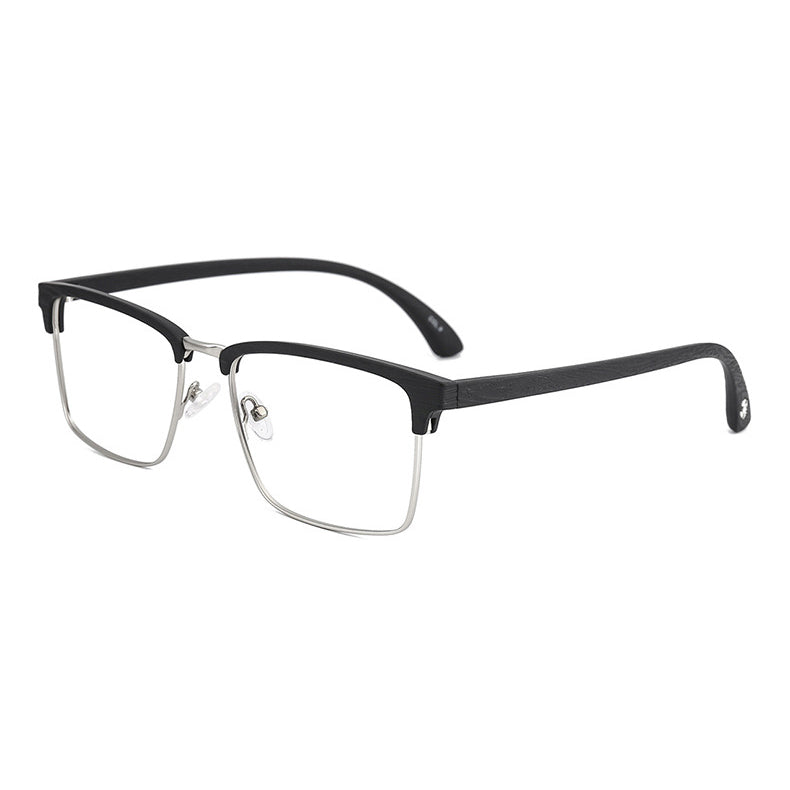 Grande Browline Semi-Rimless Eyeglasses