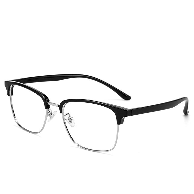 Nichibotse Browline Semi-Rimless Eyeglasses