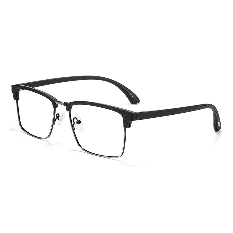 Grande Browline Semi-Rimless Eyeglasses