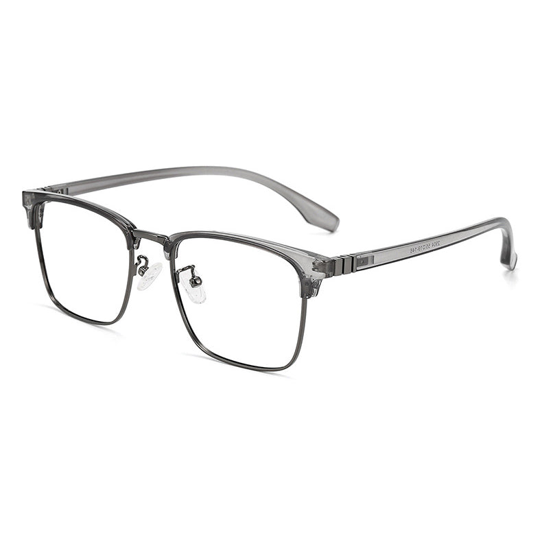 Tab Browline Semi-Rimless Eyeglasses