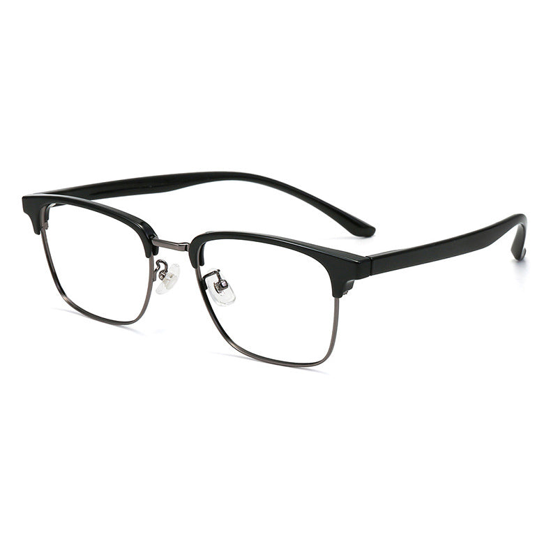 Ridge Browline Semi-Rimless Eyeglasses