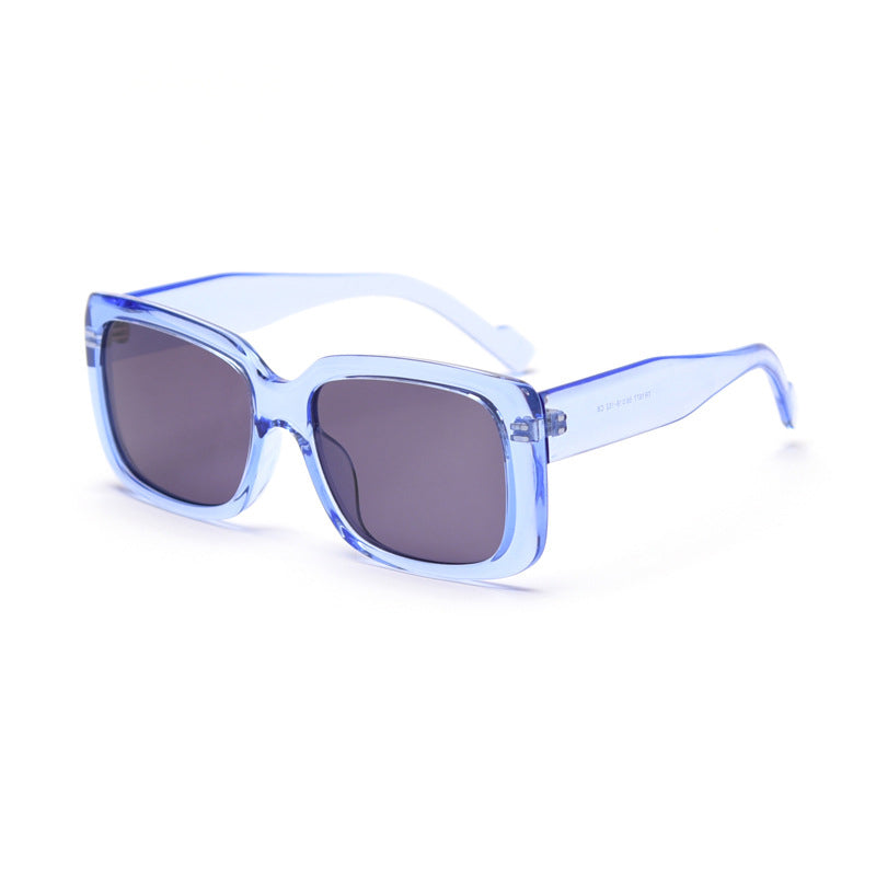 Lamarr Rectangle Full-Rim Sunglasses