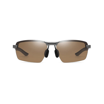 Cherish Browline Semi-Rimless Polarized Sunglasses