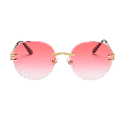 Alwyne Round Rimless Sunglasses