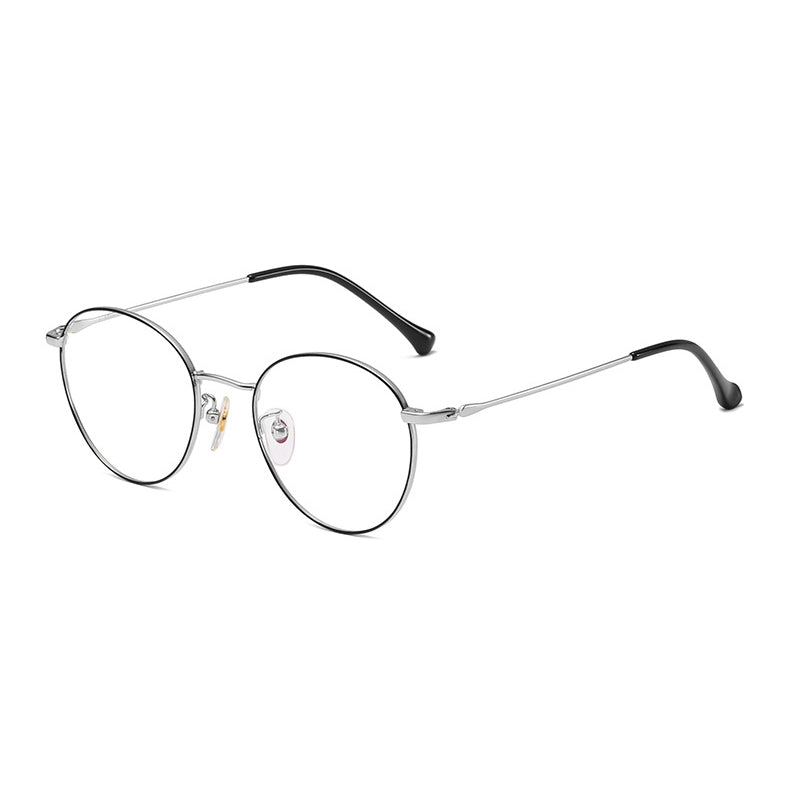 Pinion Round Full-Rim Eyeglasses