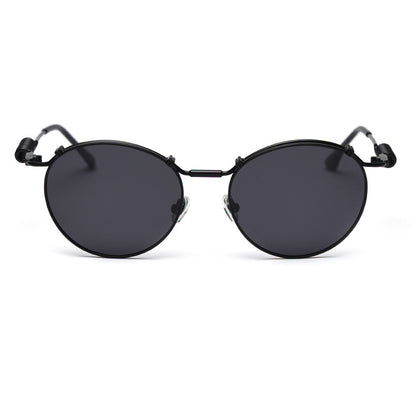 Amande Round Full-Rim Sunglasses