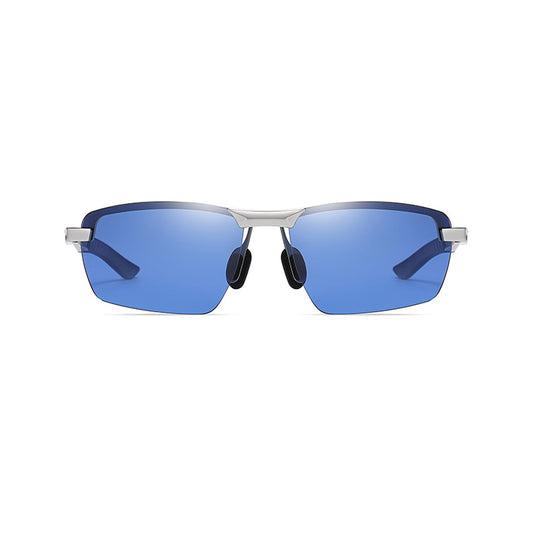 Cherish Rectangle Semi-Rimless Polarized Sunglasses