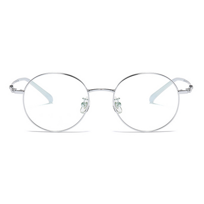 Rustic Round Full-Rim Eyeglasses
