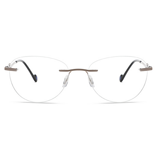 Nathan Oval Rimless Eyeglasses