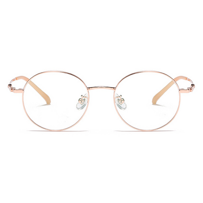 Rustic Round Full-Rim Eyeglasses