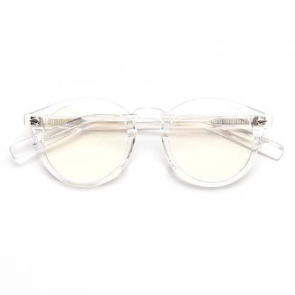 Japanese retro literary Round Full-Rim Eyeglasses