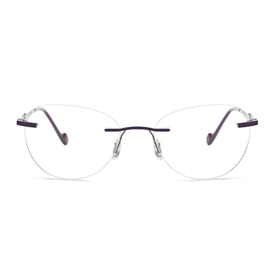 Nathan Oval Rimless Eyeglasses