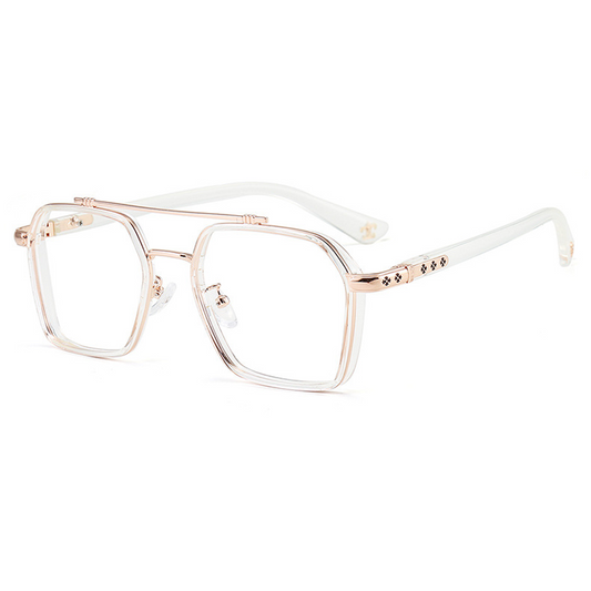 Eight Aviator Full-Rim Eyeglasses