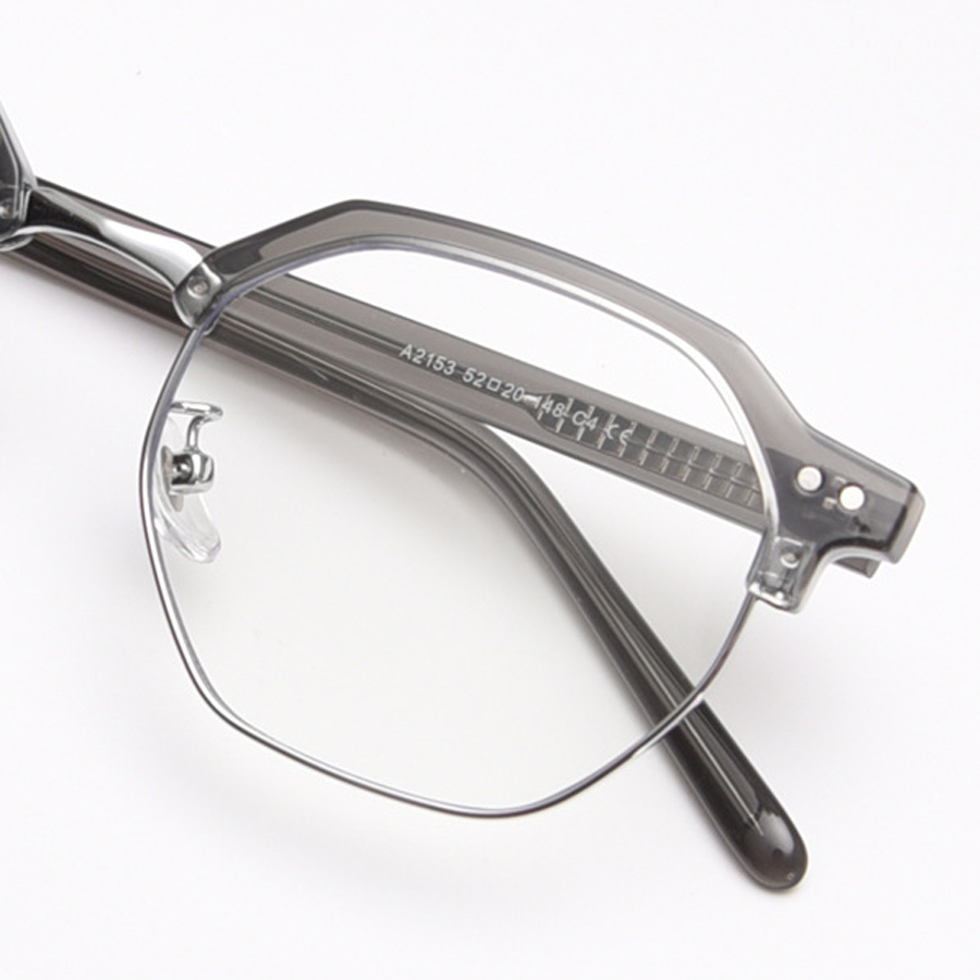 Strike Geometric Full-Rim Eyeglasses