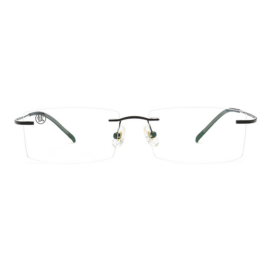 Denny Rectangle Rimless Eyeglasses