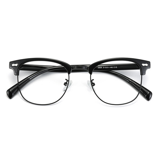 Biome Browline Semi-Rimless Eyeglasses