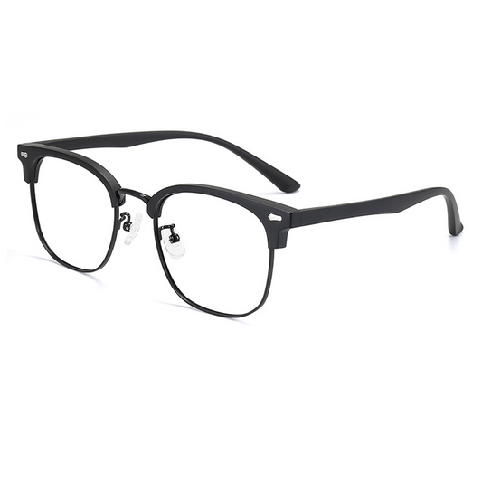 Intense Browline Semi-Rimless Eyeglasses