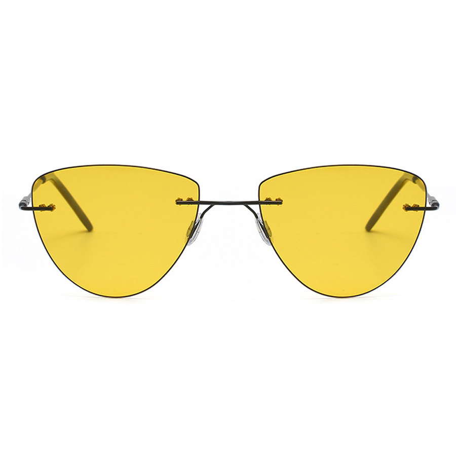 Cortez Heart Rimless Sunglasses