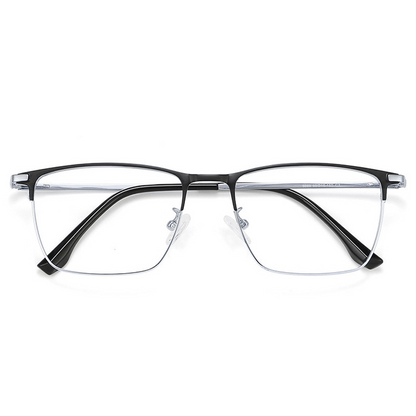 Cambridge Rectangle Semi-Rimless Eyeglasses