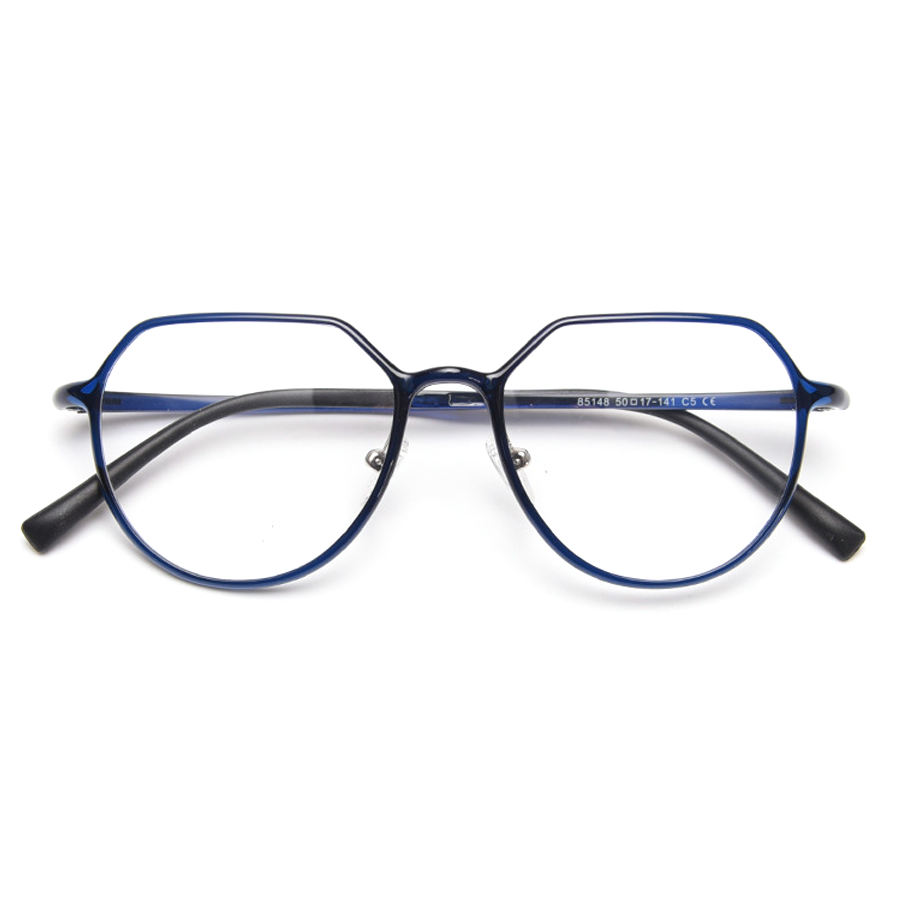 Aston Geometric Full-Rim Eyeglasses