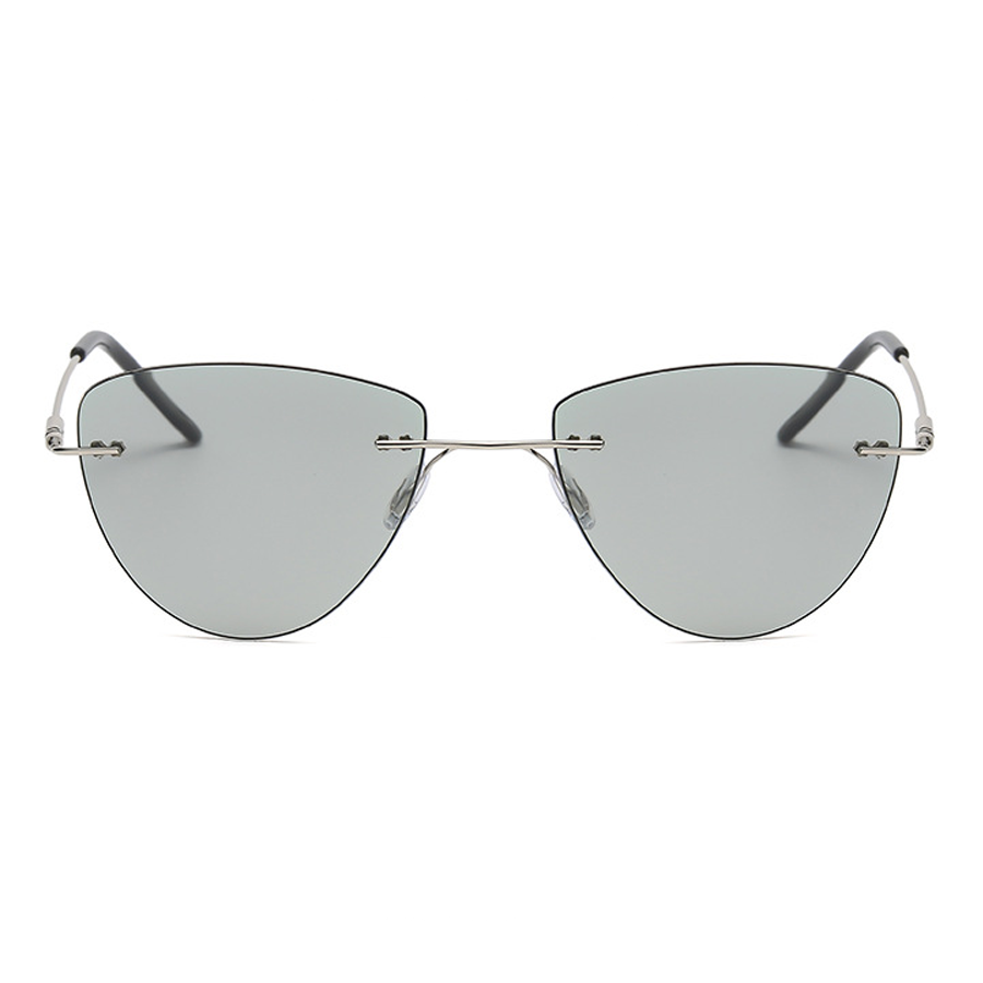 Cortez Heart Rimless Sunglasses