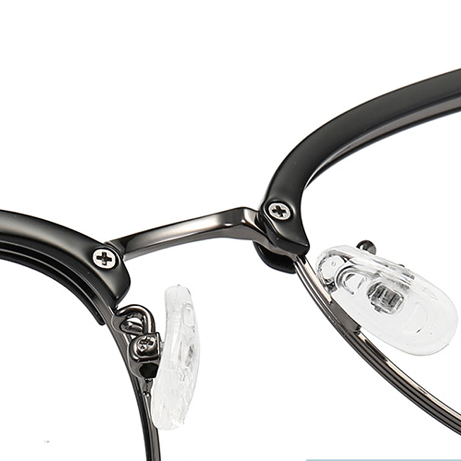 Intense Browline Semi-Rimless Eyeglasses